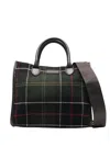 Barbour Barrhill Tartan Tote Bag In Green