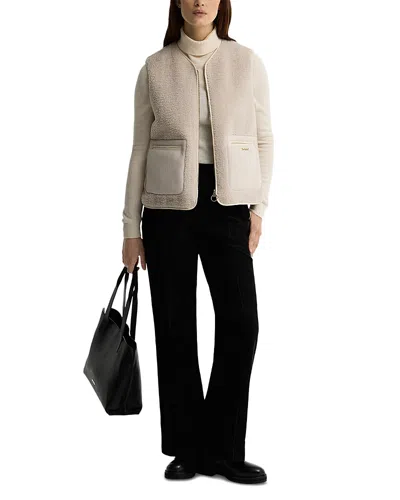 Barbour Bainford Fleece Vest In Neutral