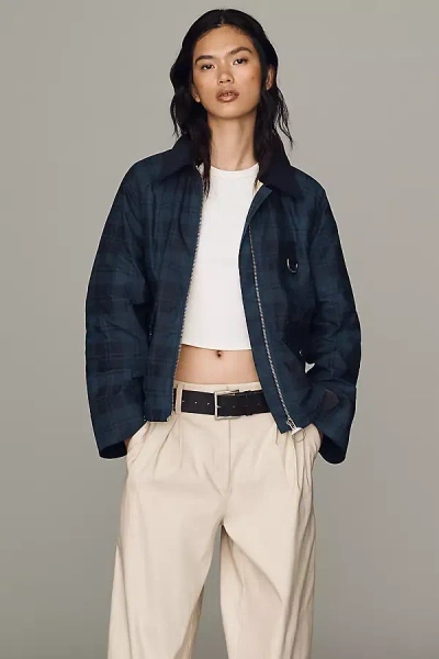 Barbour Baiton Casual Flannel Jacket In Blue