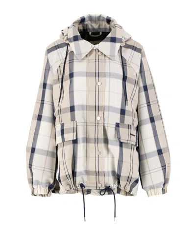 Barbour Ballina Check Showerproof Jacket In Multi