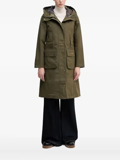 Barbour Bamburgh Hooded Jacket In Green