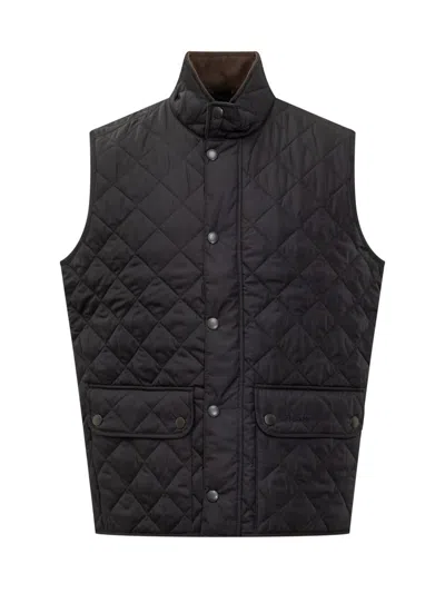BARBOUR BARBOUR BARBOUR BLACK QUILTED VEST WITH POCKETS