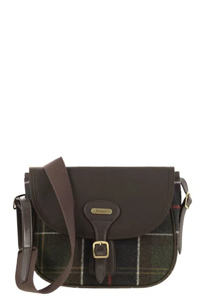 Barbour Tartan Cotton Bag In Black