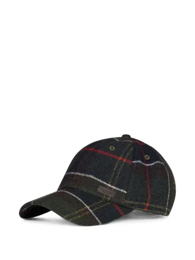 Barbour Tartan Cotton Hat In Black