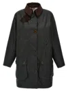 Barbour X Alexa Chung Waterproof Coat In Green