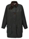 Barbour X Alexa Chung Waterproof Coat In Green