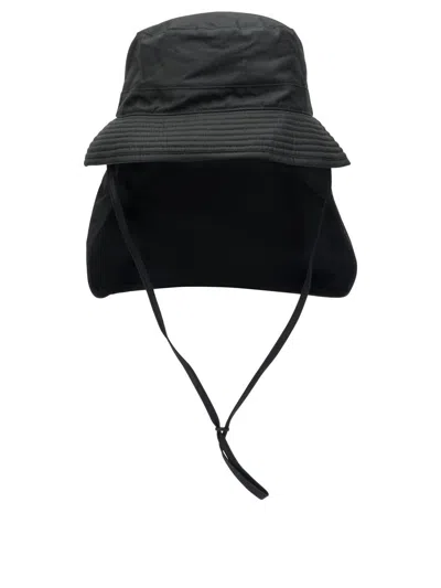Barbour " X Kaptain Sunshine" Bucket Hat In Black