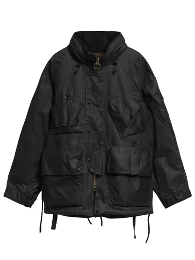 Barbour X Norbit Waxed Ripstop Jacket In Black