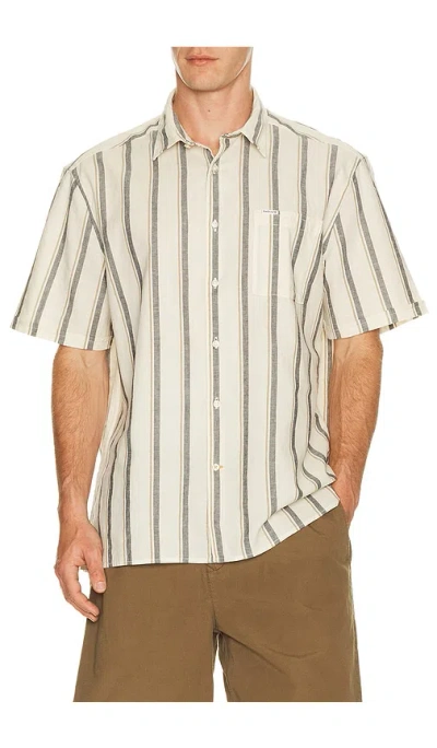 Barbour Barkend Striped Summer Shirt In White