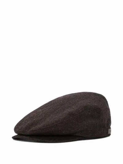Barbour Barlow Flat Cap In Brown