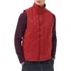 Barbour Barlow Quilted Vest In Dark Red