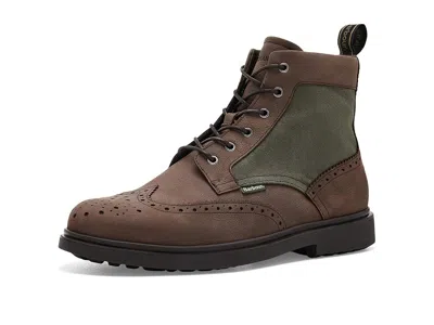 Barbour Barmoor Brogue Boots Men's Dress Flat Shoes Dark Brown: 11 M, Leather/synthetic/textile