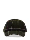 Barbour Galingale Tartan Sports Cap In Green