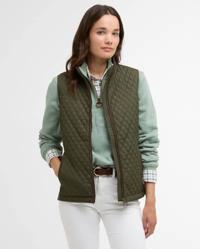 Barbour Basswood Womens Gilet In Green