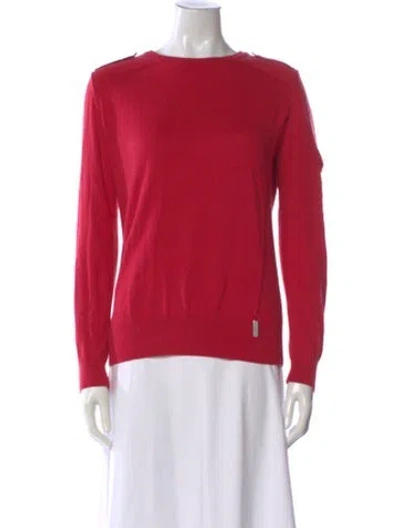 Pre-owned Barbour Bateau Neckline Sweater In Red