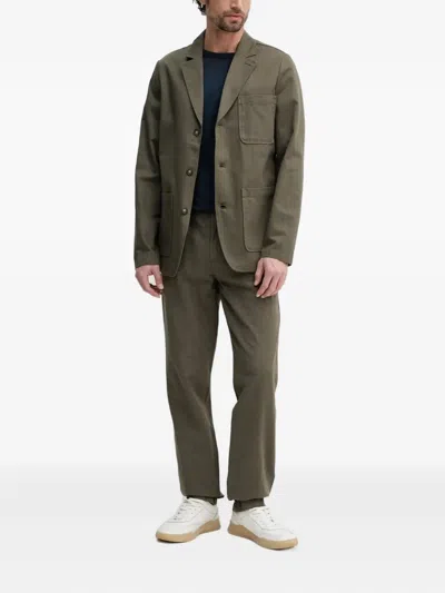 Barbour Bayview Herringbone Jacket In Green