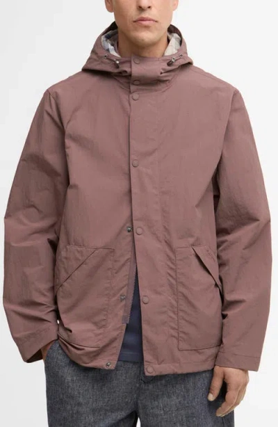 Barbour Baywick Showerproof Hooded Jacket In Pink