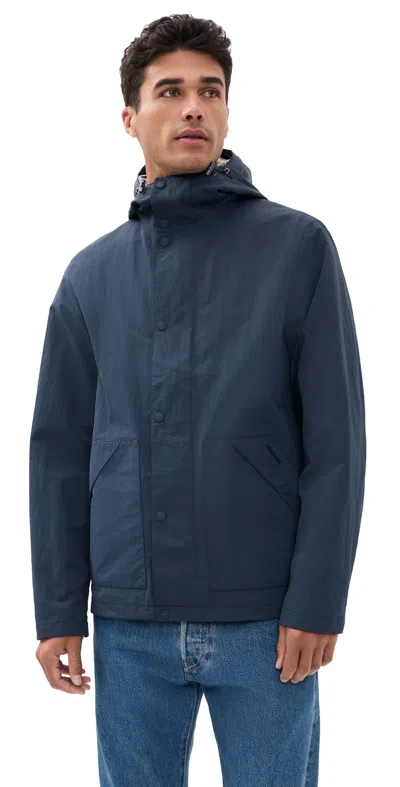 Barbour Baywick Showerproof Jacket Navy In Blue