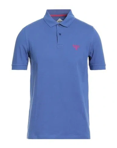 Barbour Beacon Man Polo Shirt Blue Size M Cotton