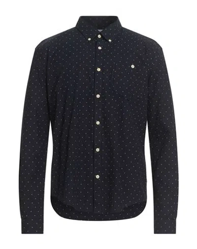 Barbour Beacon Man Shirt Midnight Blue Size M Cotton