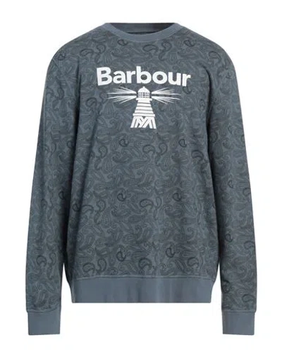 Barbour Beacon Man Sweatshirt Slate Blue Size M Cotton