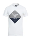 Barbour Beacon Man T-shirt White Size S Cotton