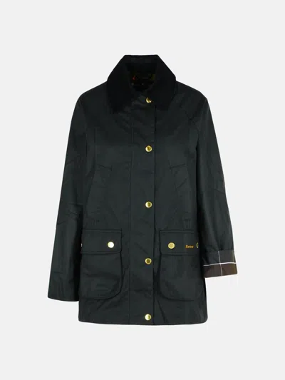 Barbour 'beadnell' Black Waxed Cotton Jacket
