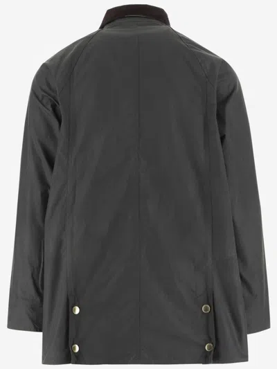 Barbour Beadnell Cotton Jacket In Gray