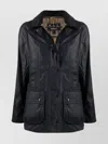 Barbour Beadnell Cotton Wax Long Sleeve Jacket In Black