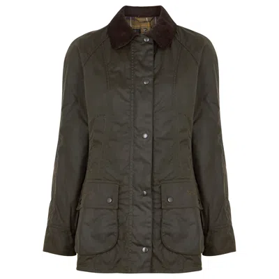 BARBOUR BARBOUR BEADNELL DARK GREEN WAXED COTTON JACKET