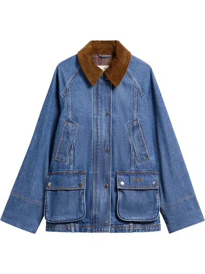 Barbour Beadnell Denim Jacket Mid Blue