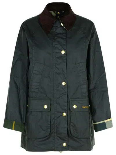 BARBOUR BARBOUR 'BEADNELL' GREEN WAXED COTTON JACKET
