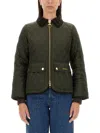 Barbour Beadnell Quilted Jacket In Green