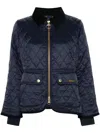 Barbour Milby Colorblock Quilted Jacket In Blue
