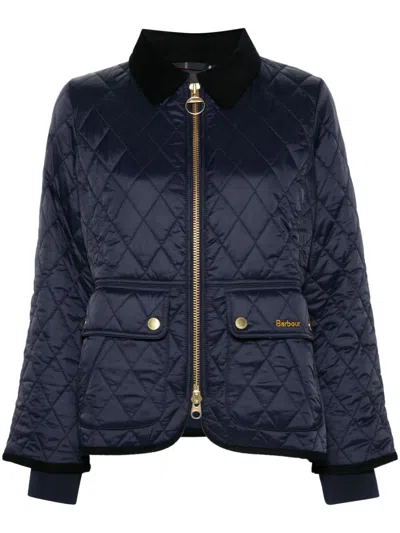 Barbour Milby Colorblock Quilted Jacket In Blue