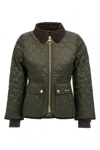Barbour Fitted Beadnell Quilt Jacket In Green