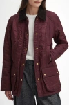 Barbour Beadnell Polarquilt Jacket In Cabernet/brown