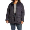 Barbour Summer Beadnell Quilted Jacket In Navy/navy