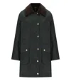 Barbour Beadnell Sage Green Long Jacket In Green