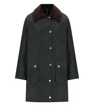 BARBOUR BEADNELL SAGE GREEN LONG JACKET