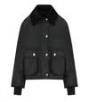 Barbour Cropped Beadnell Wax Collar Jacket