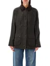 Barbour Classic Beadnell Waxed Jacket In Black