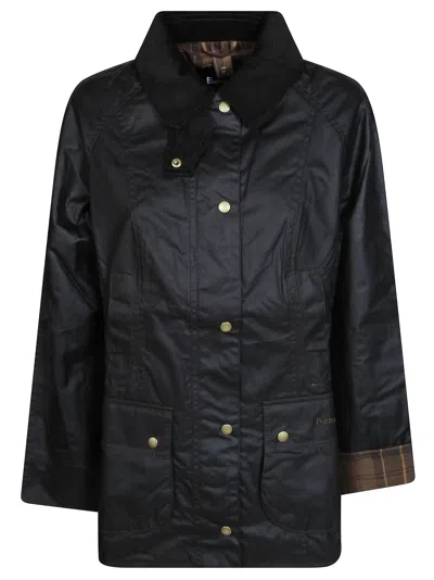 Barbour Beadnell Wax Jacket For Women In Black