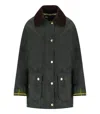 Barbour Beadnell Wax Sage Green Jacket In Green