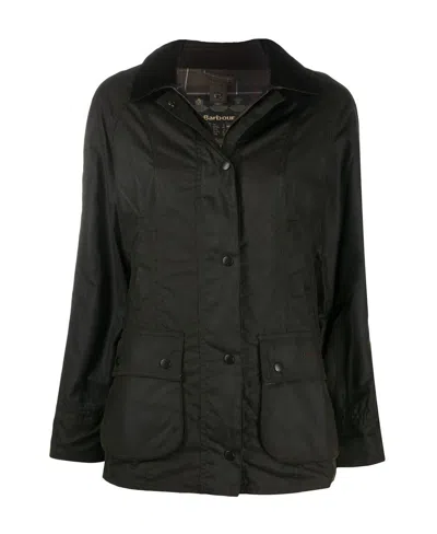 Barbour Beadnell Waxed Casual Jacket In Black