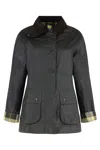 Barbour Beadnell Waxed Cotton Jacket In Green