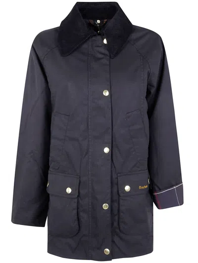 Barbour "beadnell Waxed" Jacket In Blue