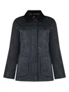 Barbour Beadnell Lightweight Waxed Cotton Jacket In Blau