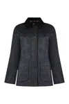Barbour Beadnell Lightweight Waxed Cotton Jacket In Blue