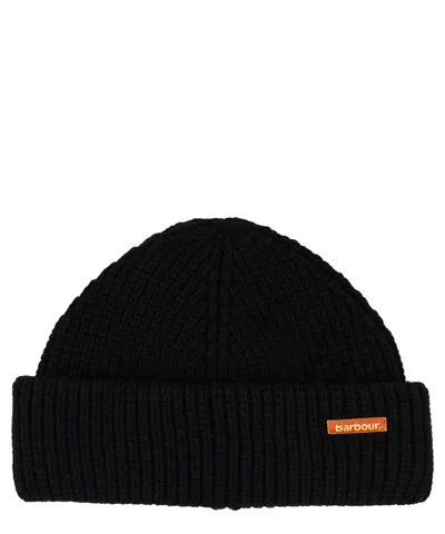 Barbour Mosely Fisherman Beanie In Black
